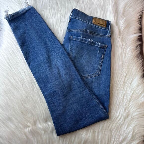 Express Cropped Legging Mid Rise Jeans Size 2 - Picture 2 of 14